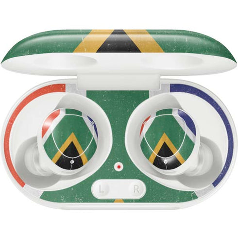 South Africa Flag Distressed Galaxy Buds Plus Skin